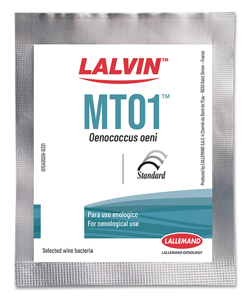 Malolaktiske bakterier – Lalvin MT01 – 25 gram til 2500 L (25 hL) specielt til vanskelig malolaktisk behandling af hvidvine og grundvine med pH 2,9-3,2 og højere (Lallemand, Canada)